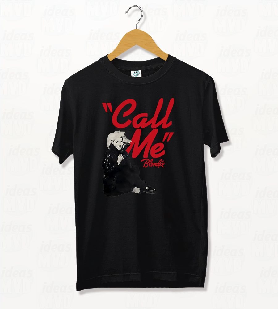 Remera Blondie Call Me (Negra)