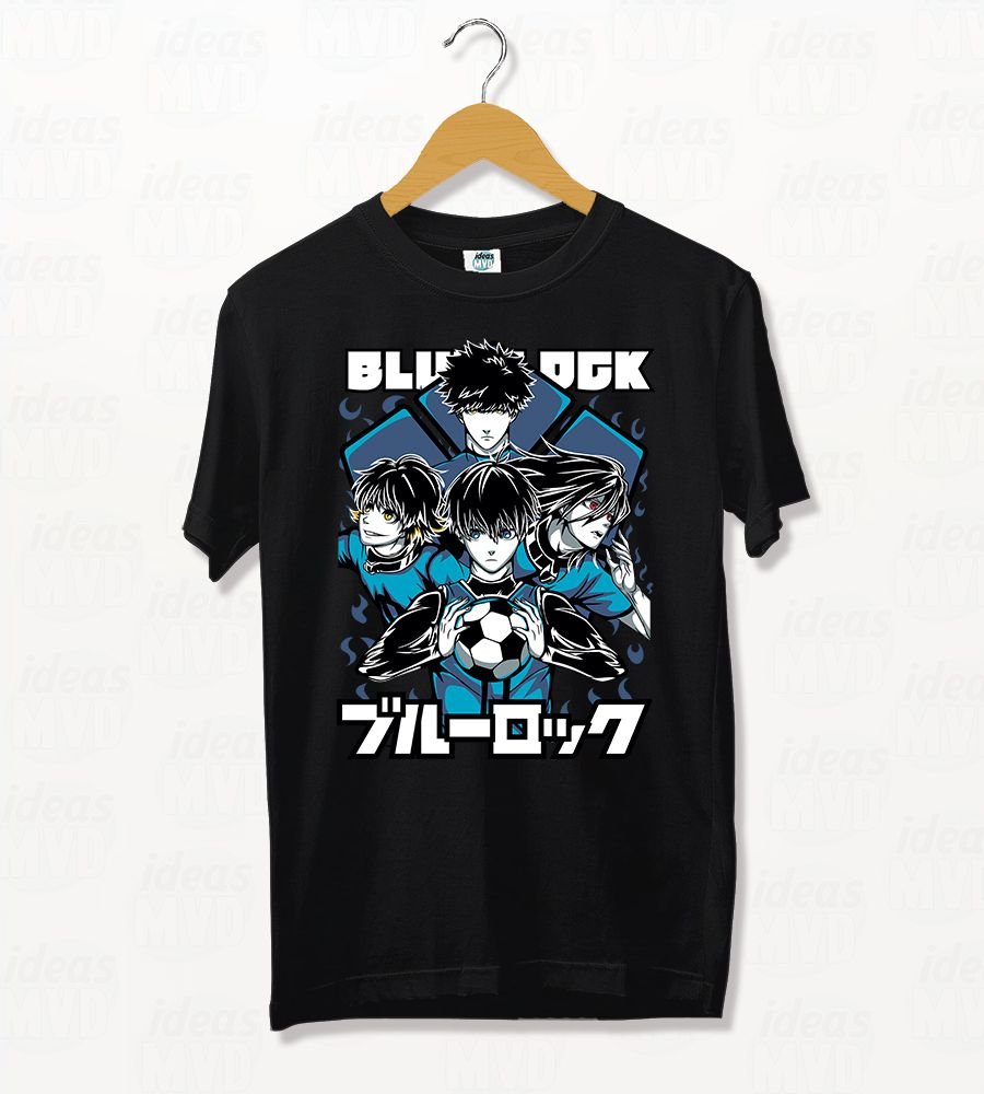 Remera Blue Lock (Negra)