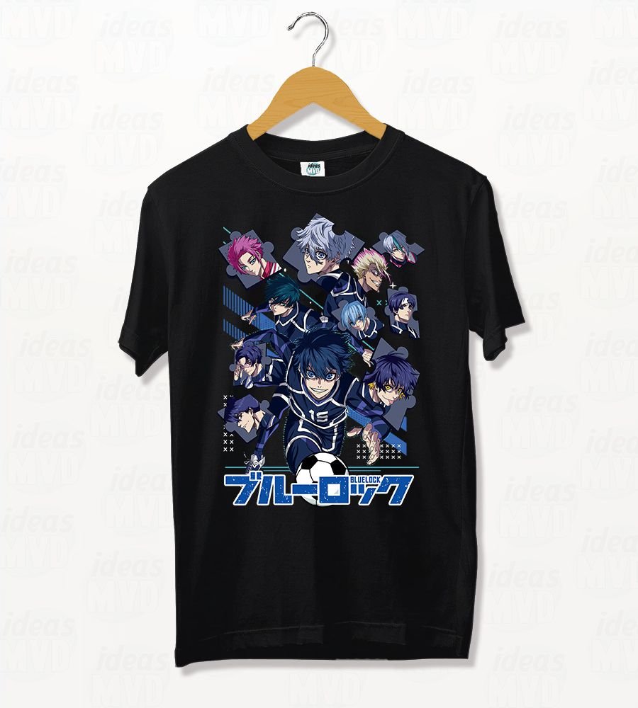 Remera Blue Lock 02 (Negra)