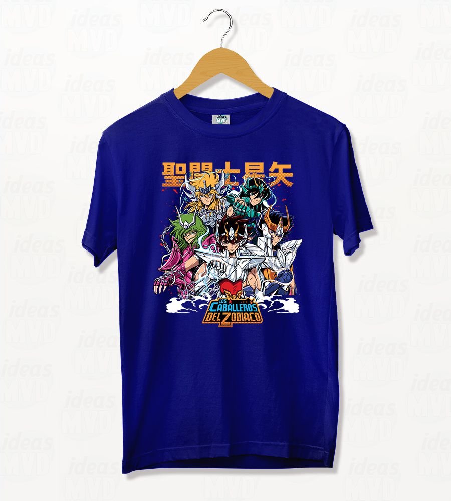 Remera Caballeros del Zodiaco (Colores)