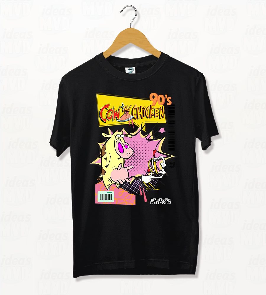 Remera Vaca Y El Pollito (Colores)