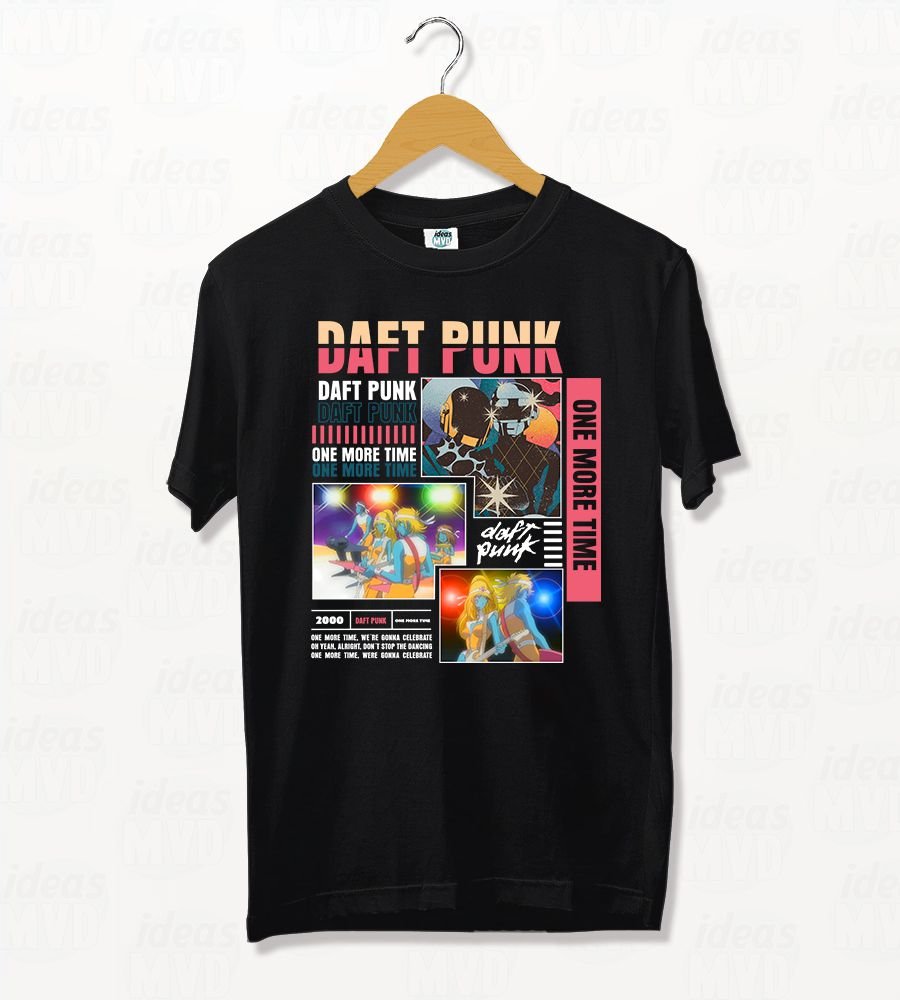 Remera Daft Punk 02 (Negra)