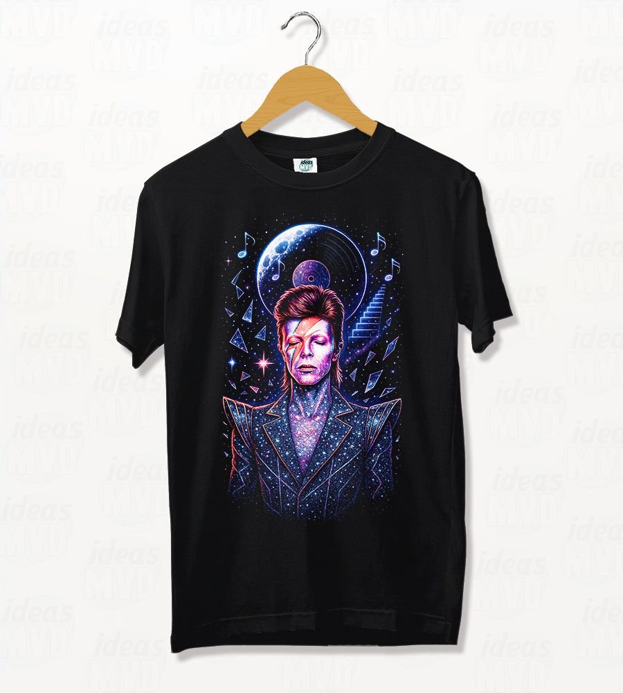 Remera David Bowie 03 (Negra)