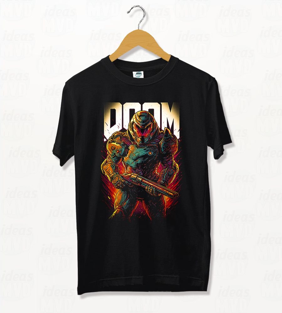 Remera Doom 02 (Negra)