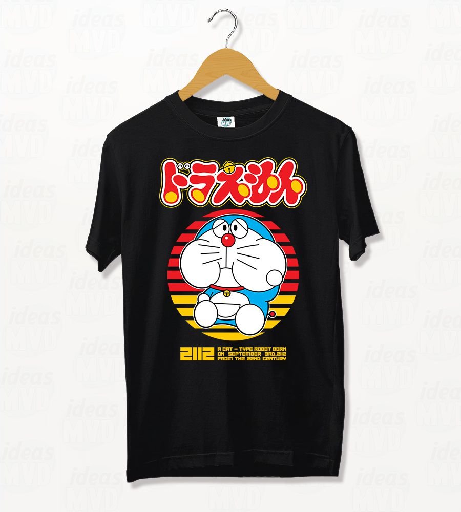 Remera Doraemon 02 (Negra)