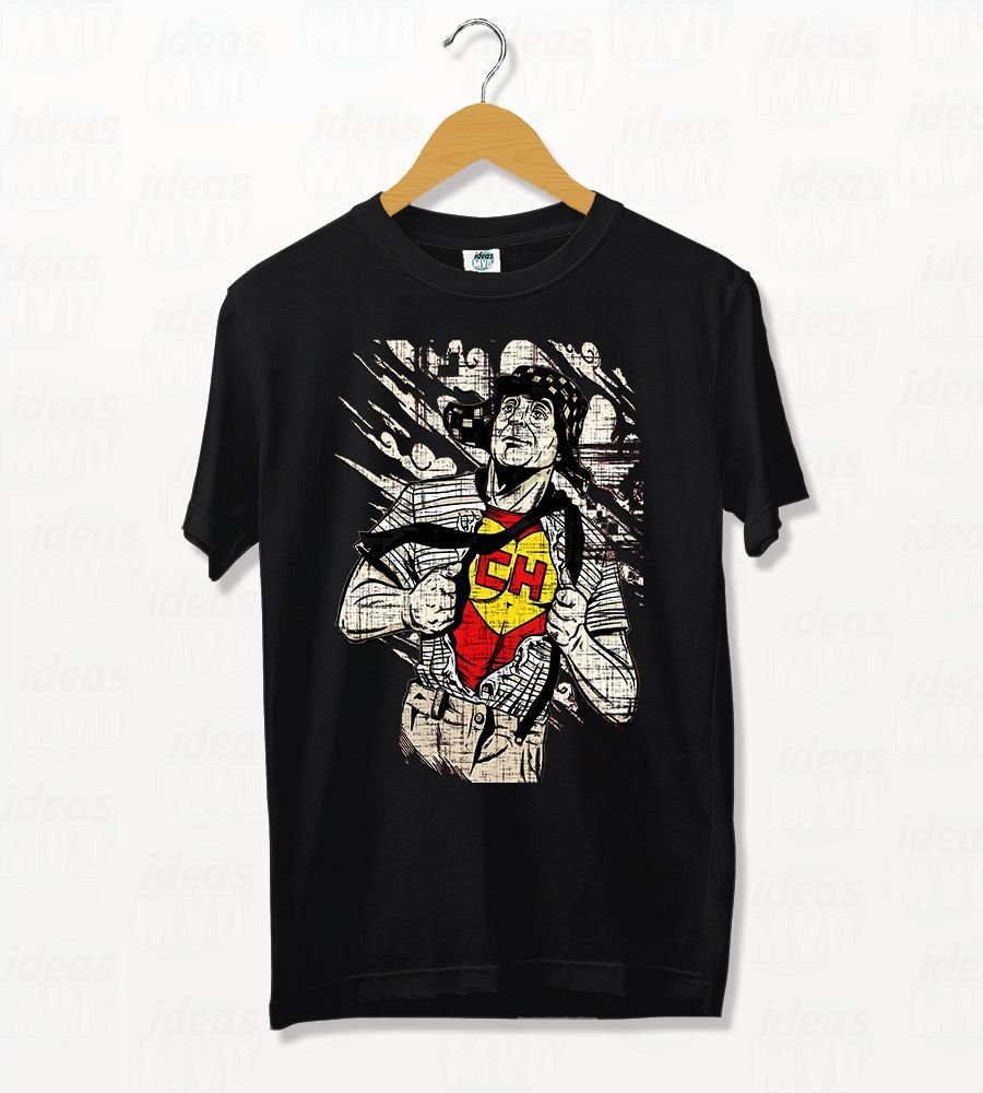 Remera El Chavo Chapulin (Negra)