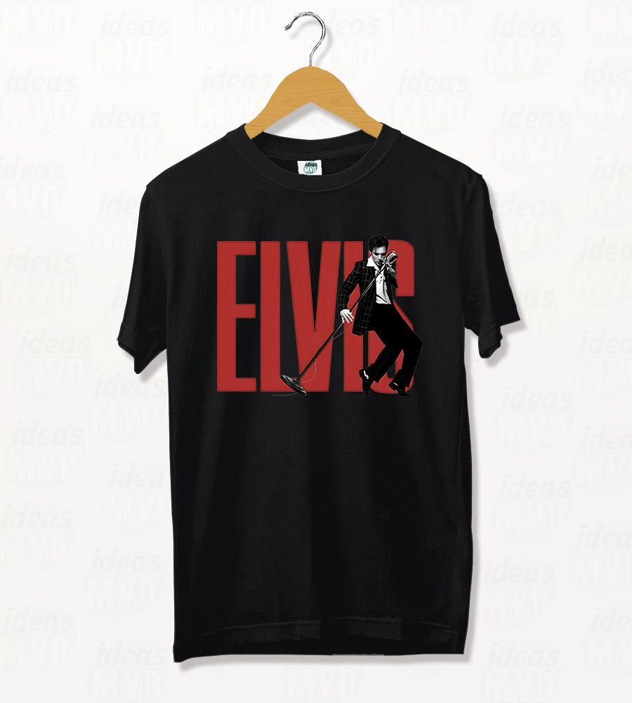 Remera Elvis Presley 02 (Negra)