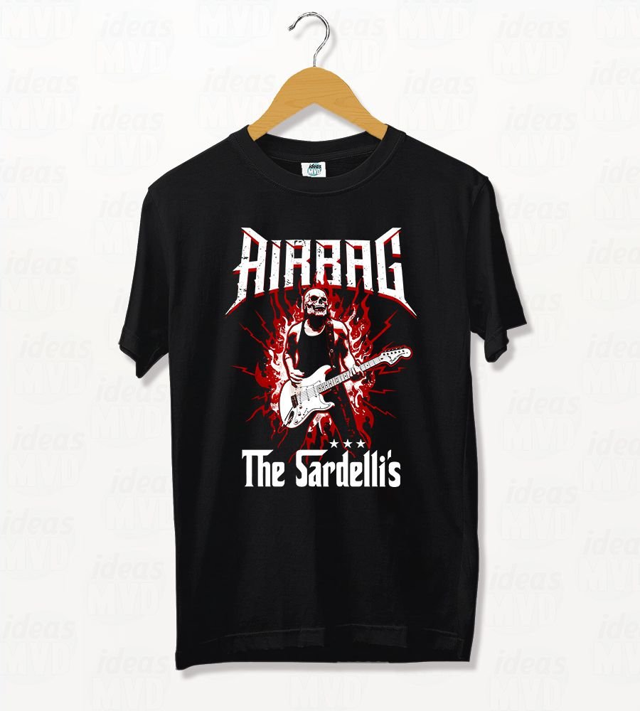 Remera Airbag The Sardellis (Negra)