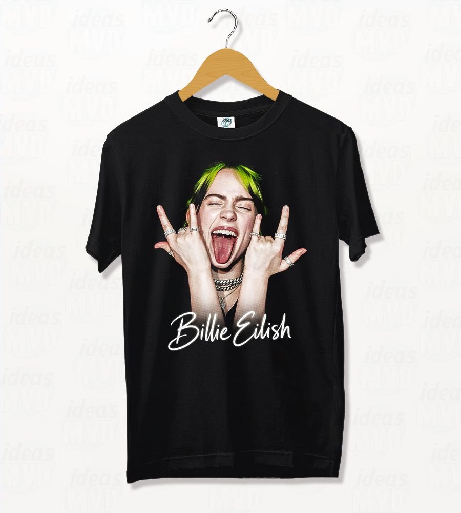Remera Billie Eilish 03 (Negra)