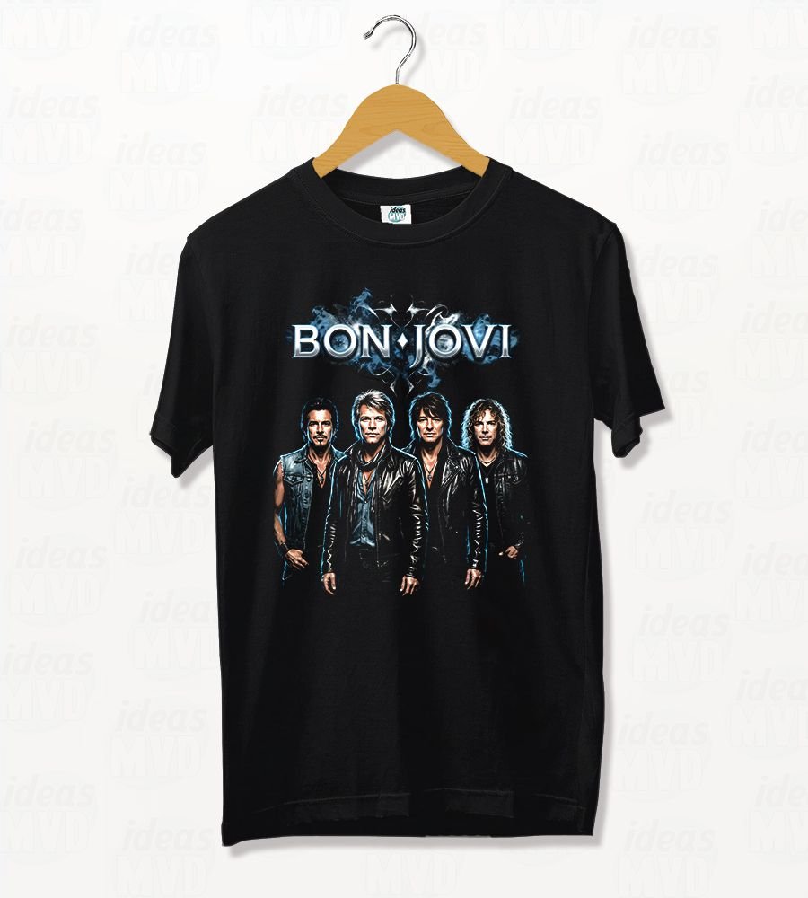 Remera Bon Jovi Group (Negra)