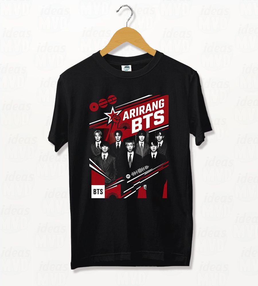 Remera BTS Arirang 02 (Negra)