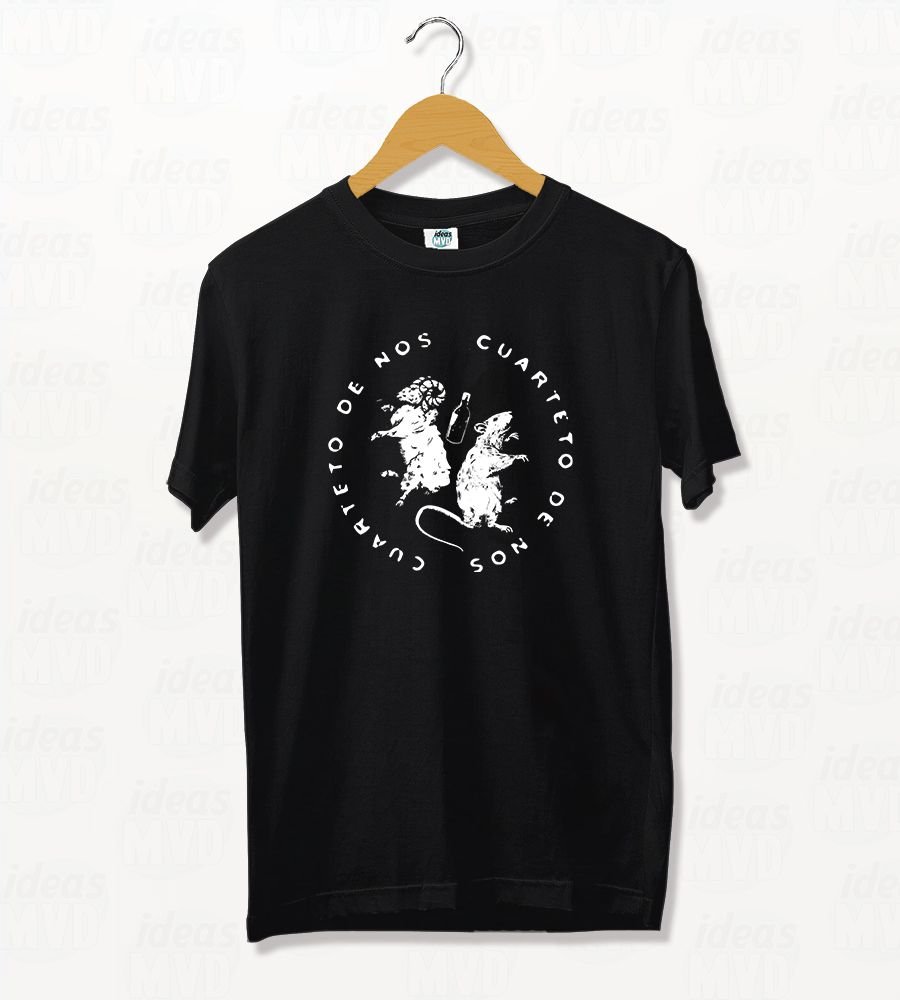Remera El Cuarteto De Nos (negra)