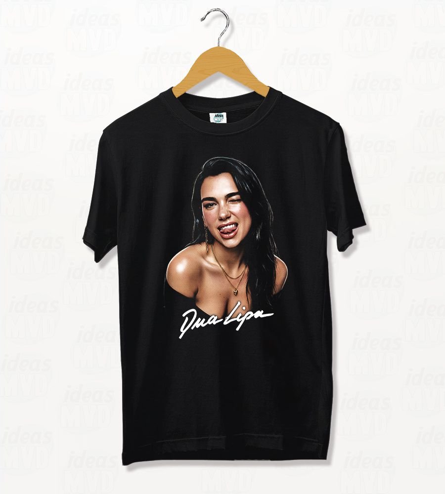 Remera Dua Lipa (Negra)