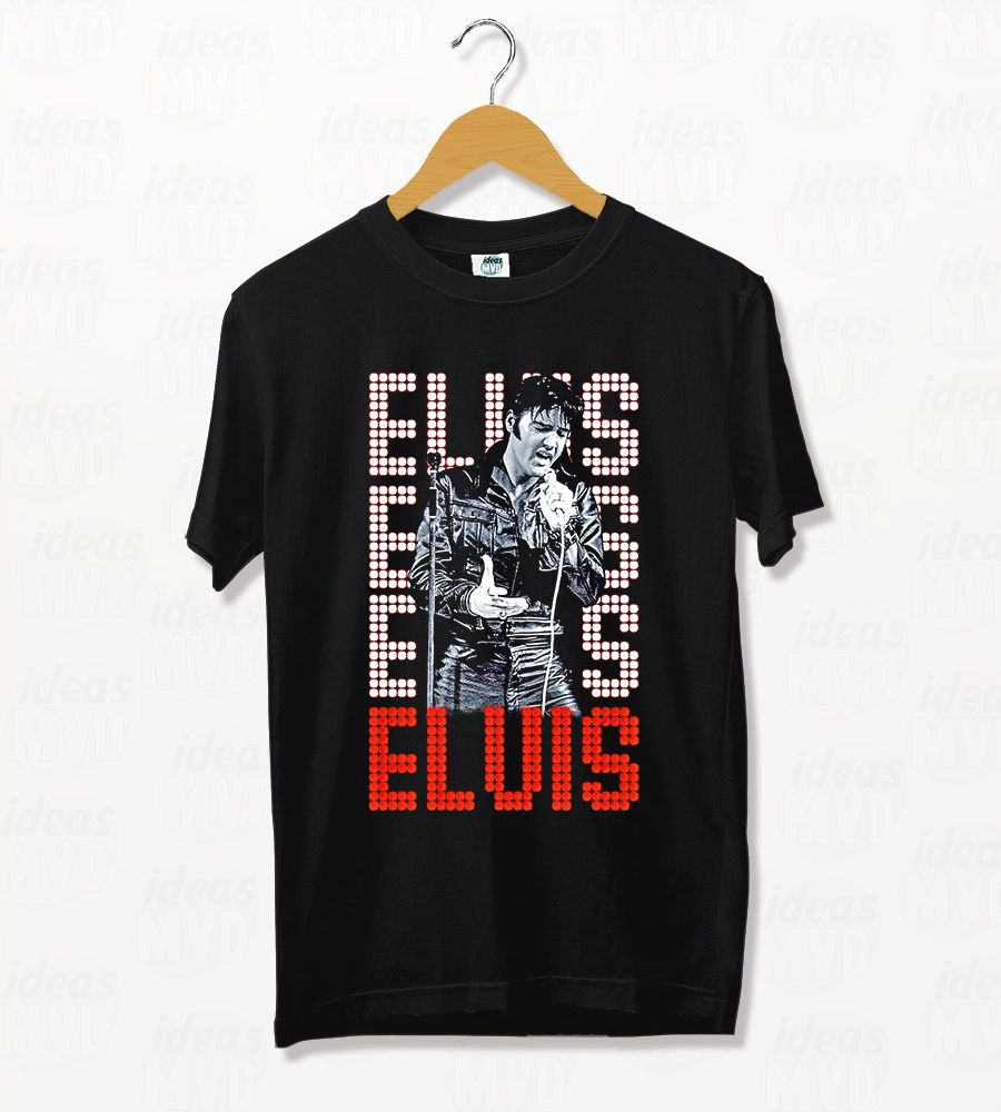 Remera Elvis Presley 03 (Negra)