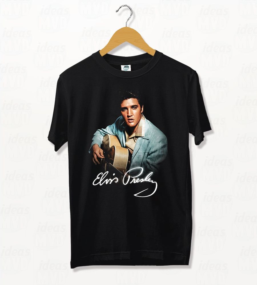 Remera Elvis Presley 04 (Negra)