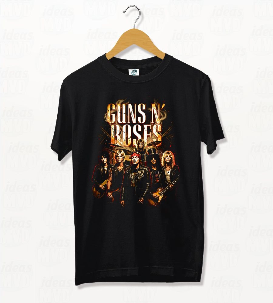 Remera Guns n Roses Group (Negra)
