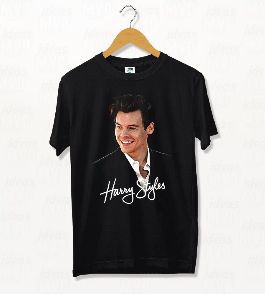 Remera Harry Styles 04 (Negra)