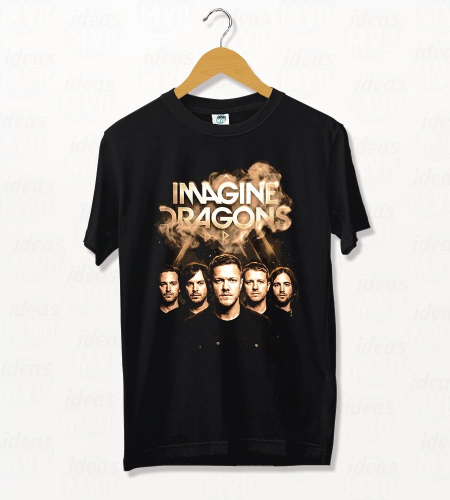 Remera Imagine Dragons Group (Negra)