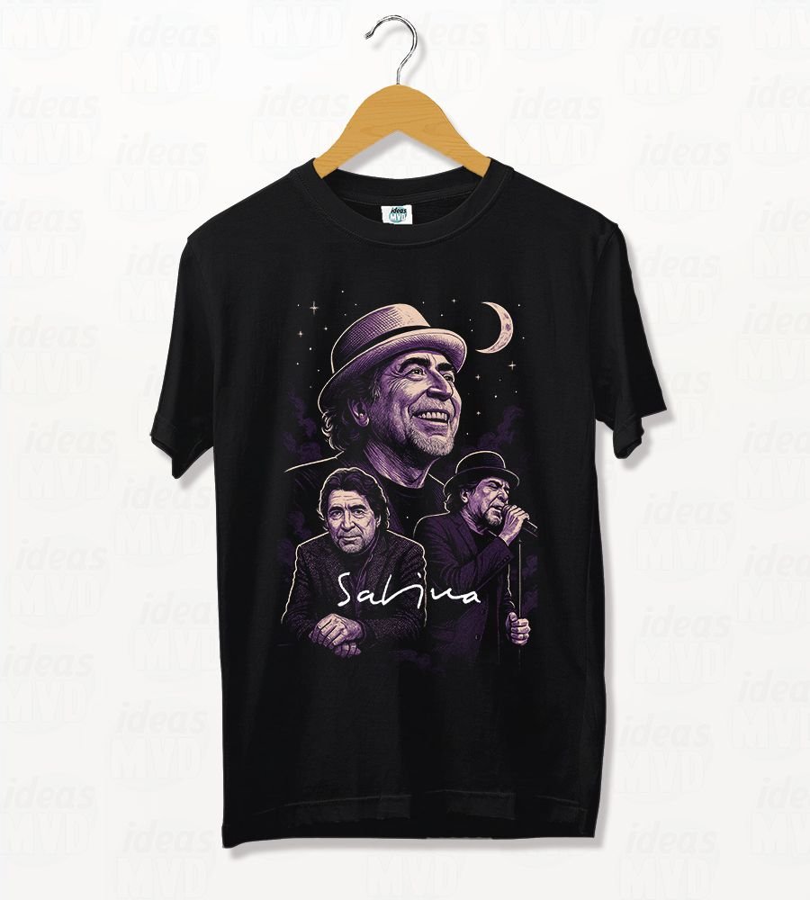 Remera Joaquin Sabina 02 (Negra)